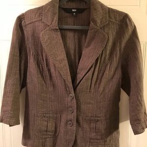 Ladies Pin-Striped Linen Blazer